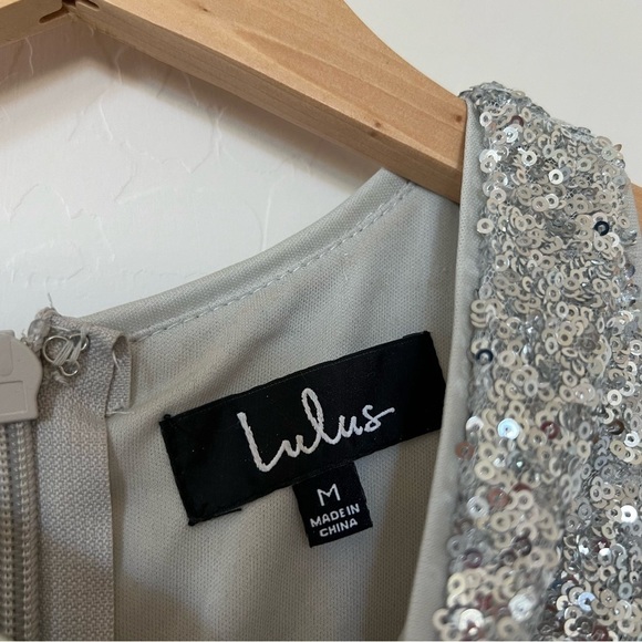 Lulus Infinite Dreams Ombre Sequin Trumpet Maxi Dress Gown Gold/Silver - Picture 10 of 12